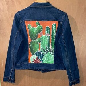 Hand painted denim jacket